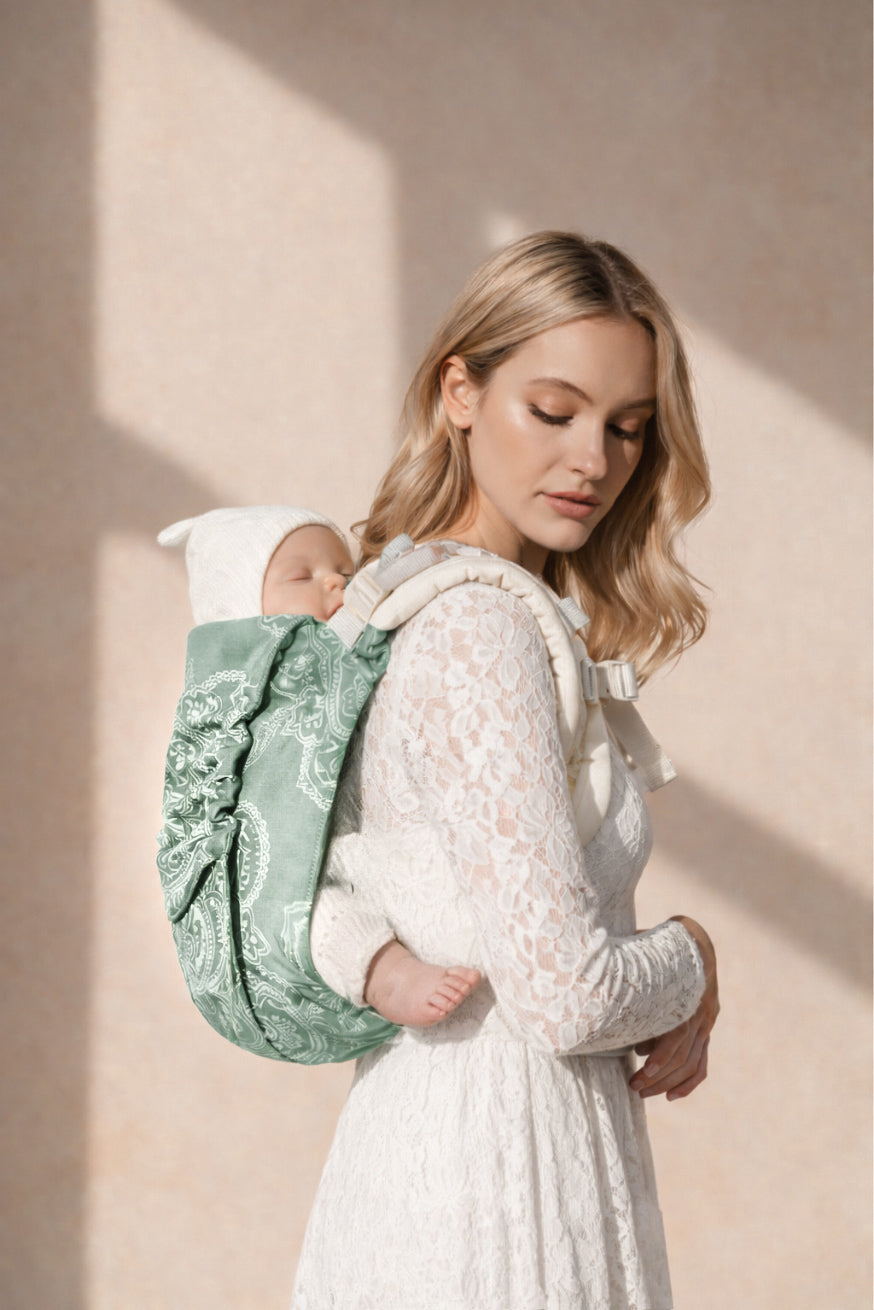 Переноска для ребенка Коврики Онбу Мандала Шалфей