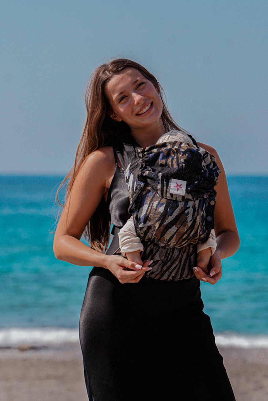 Переноска для ребенка Флип Junglefari Яркое золото - KOKADI