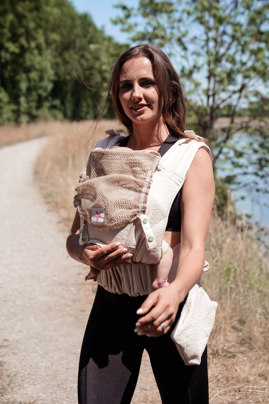 Babytrage Flip Performance Air Heart2Heart Cream - KOKADI