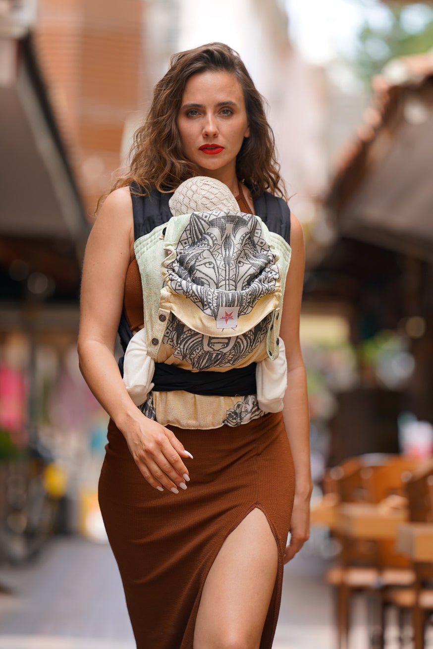 Переноска для ребенка ТайТай Дикий Мандала Волк - KOKADI