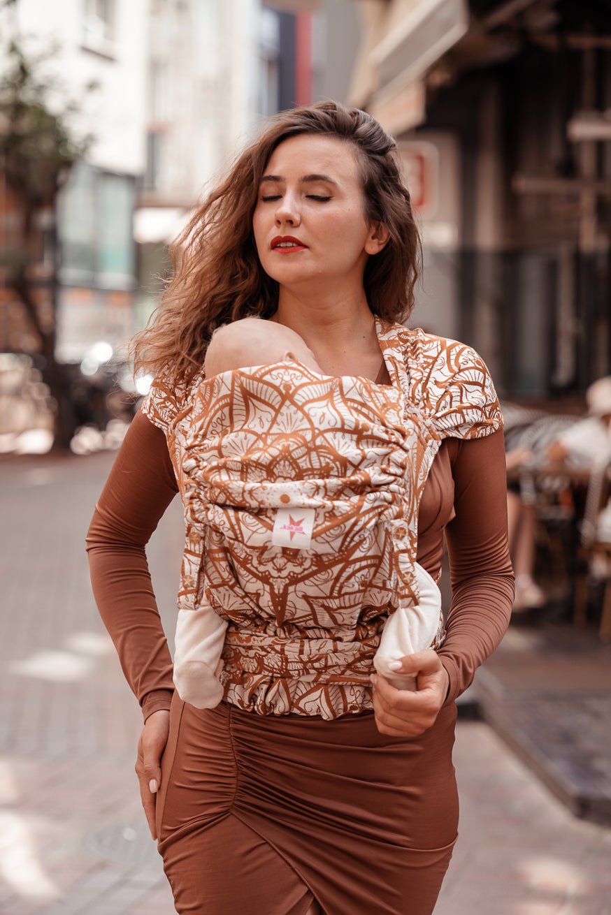 Babytrage WrapStar Lilenia Latte Macchiato - KOKADI