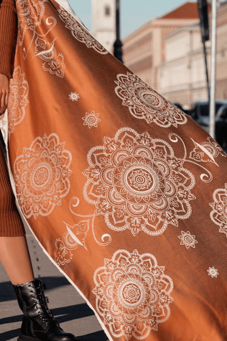 RingSling Mandala Latte Macchiato x Bamboo reverse - KOKADI