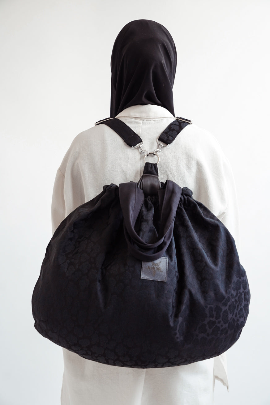 Мамочная сумка сафари черная красавица