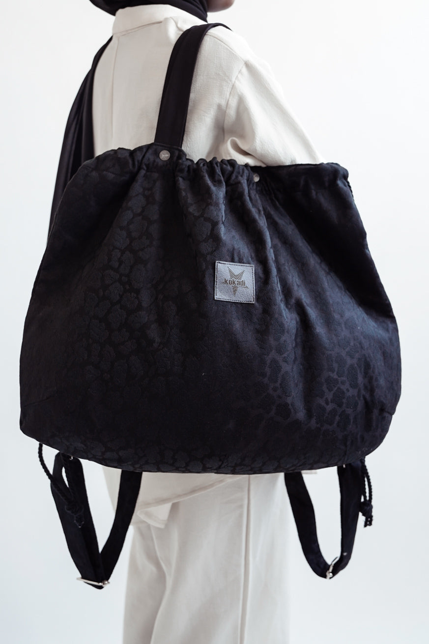 Мамочная сумка сафари черная красавица