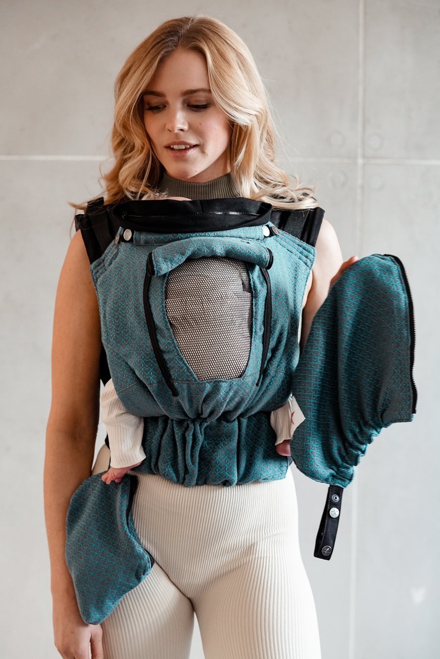 KOKADI Переноска для ребенка Флип Performance Air Heart2Heart Lagoon