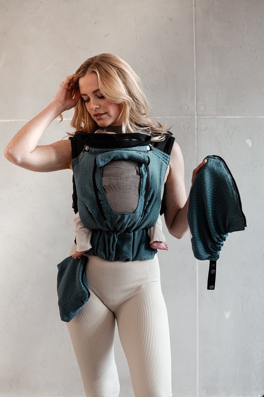 KOKADI Переноска для ребенка Флип Performance Air Heart2Heart Lagoon