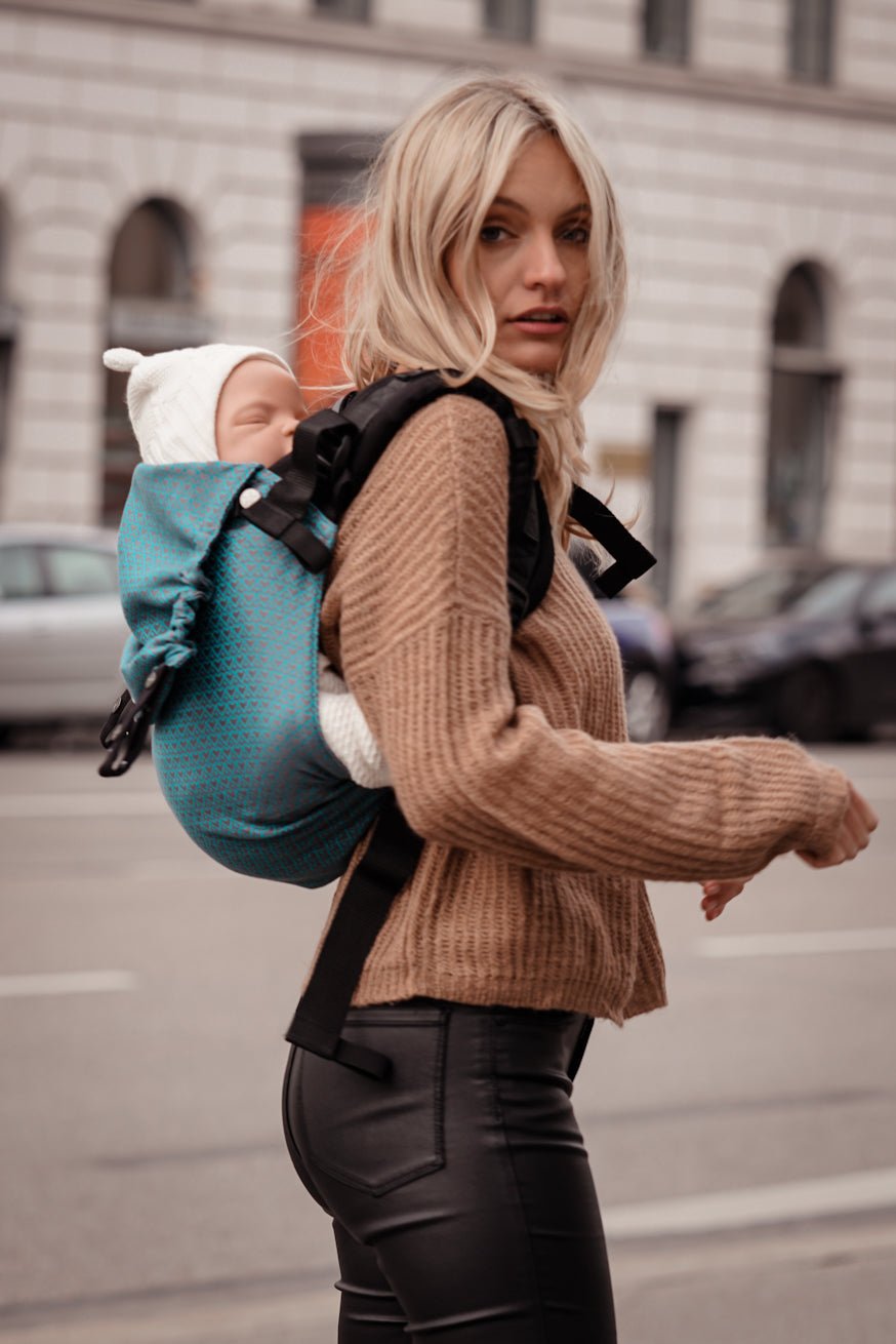 Переноска для ребенка Онбу Heart2Heart Лагуна - KOKADI