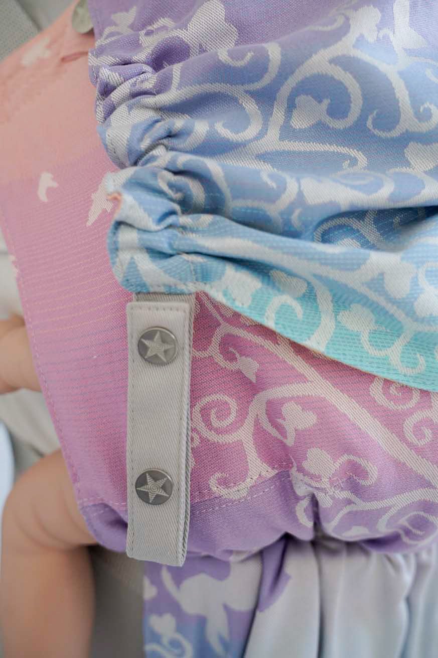 Застежка-кнопка мужская серебристая - KOKADI