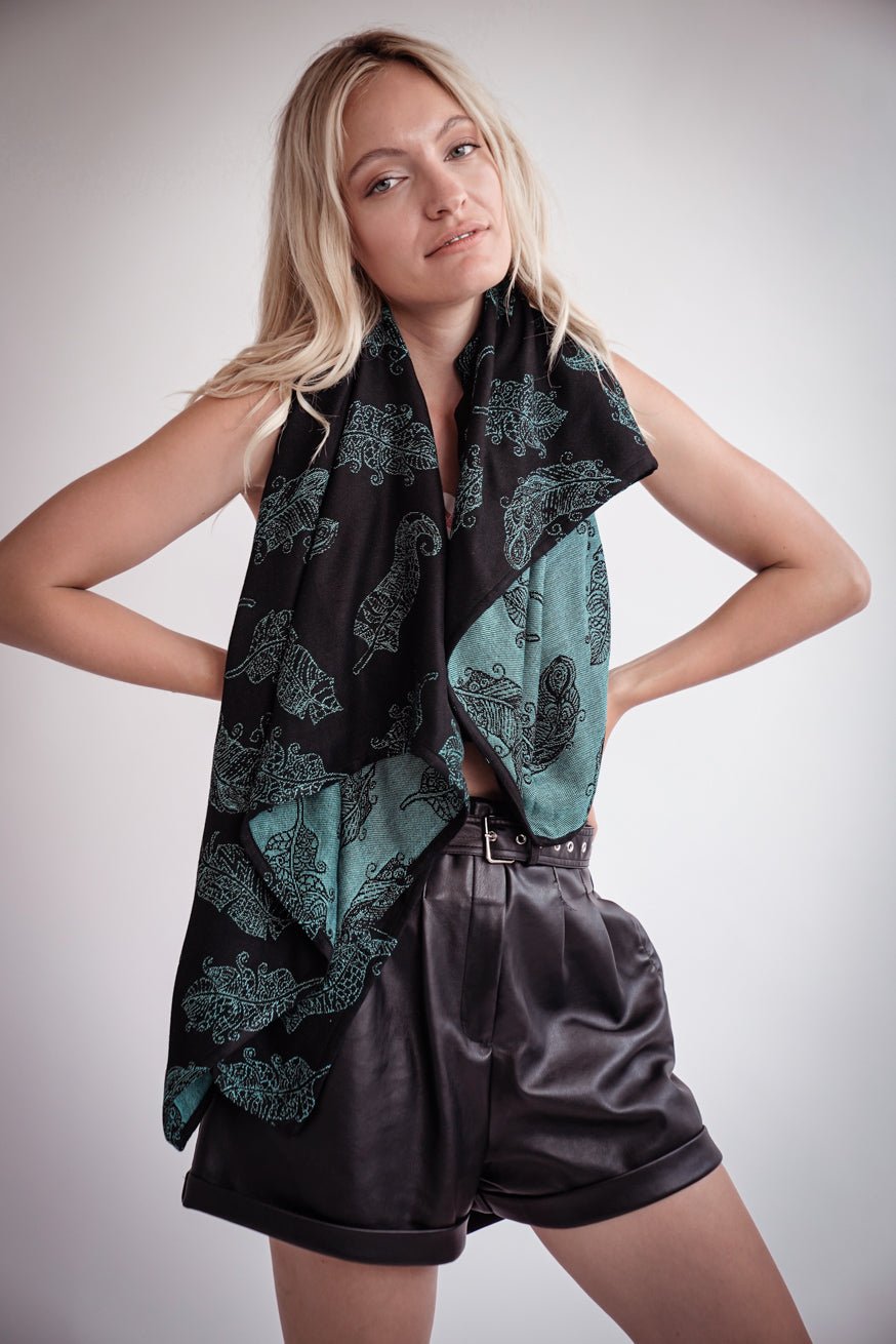 Мягкое полотенце мандалы с перьями Александр - KOKADI