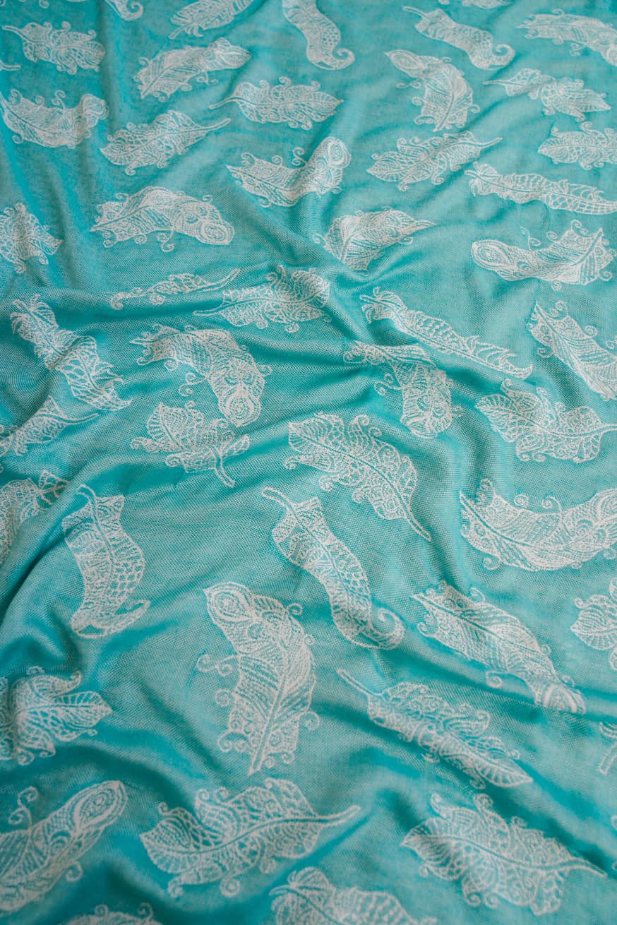 Мягкое полотенце с перьями мандалы Александра - KOKADI