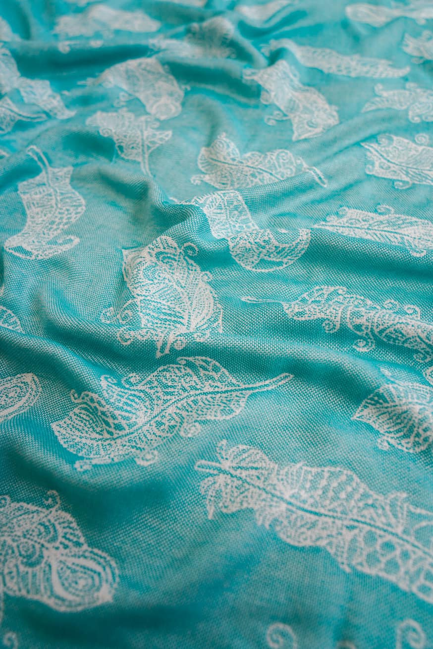 Мягкое полотенце с перьями мандалы Александра - KOKADI