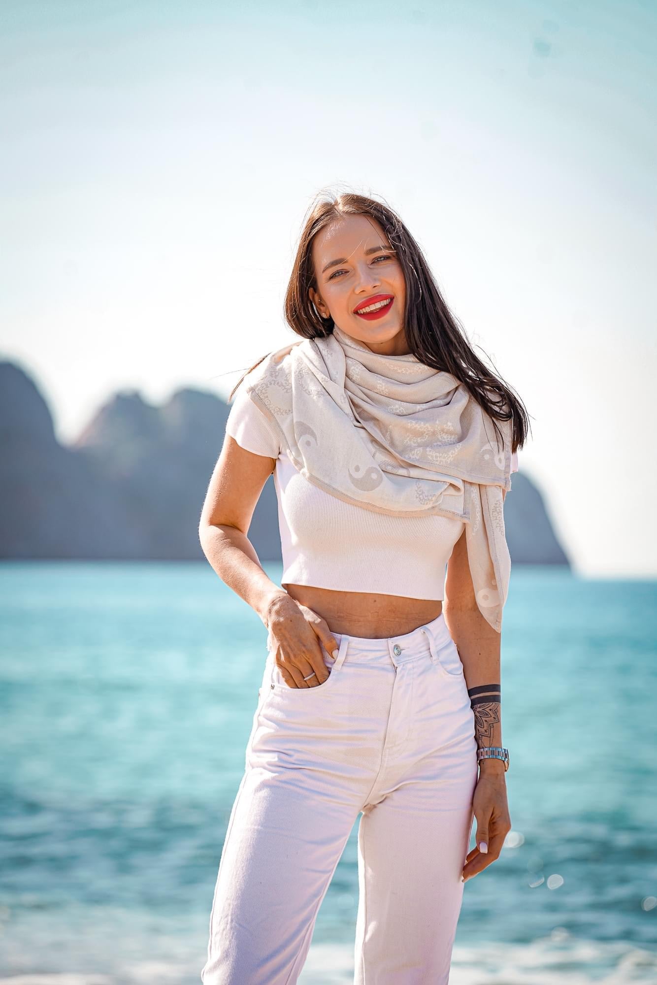 Мягкое полотенце Om Shanti Inner Light - KOKADI