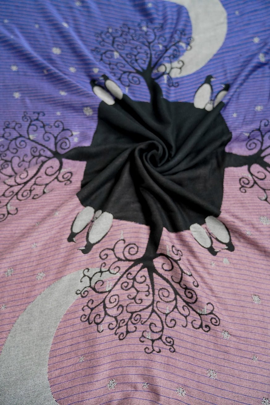 KOKADI Мягкий плед с пингвином Love Tilda